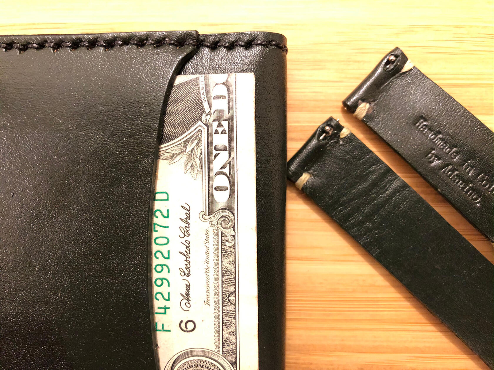 Adanino Army Green Slim Bifold Zulu Watch Strap